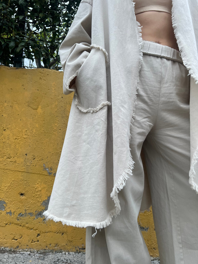 Saçaklı Kimono Pantolon Takım