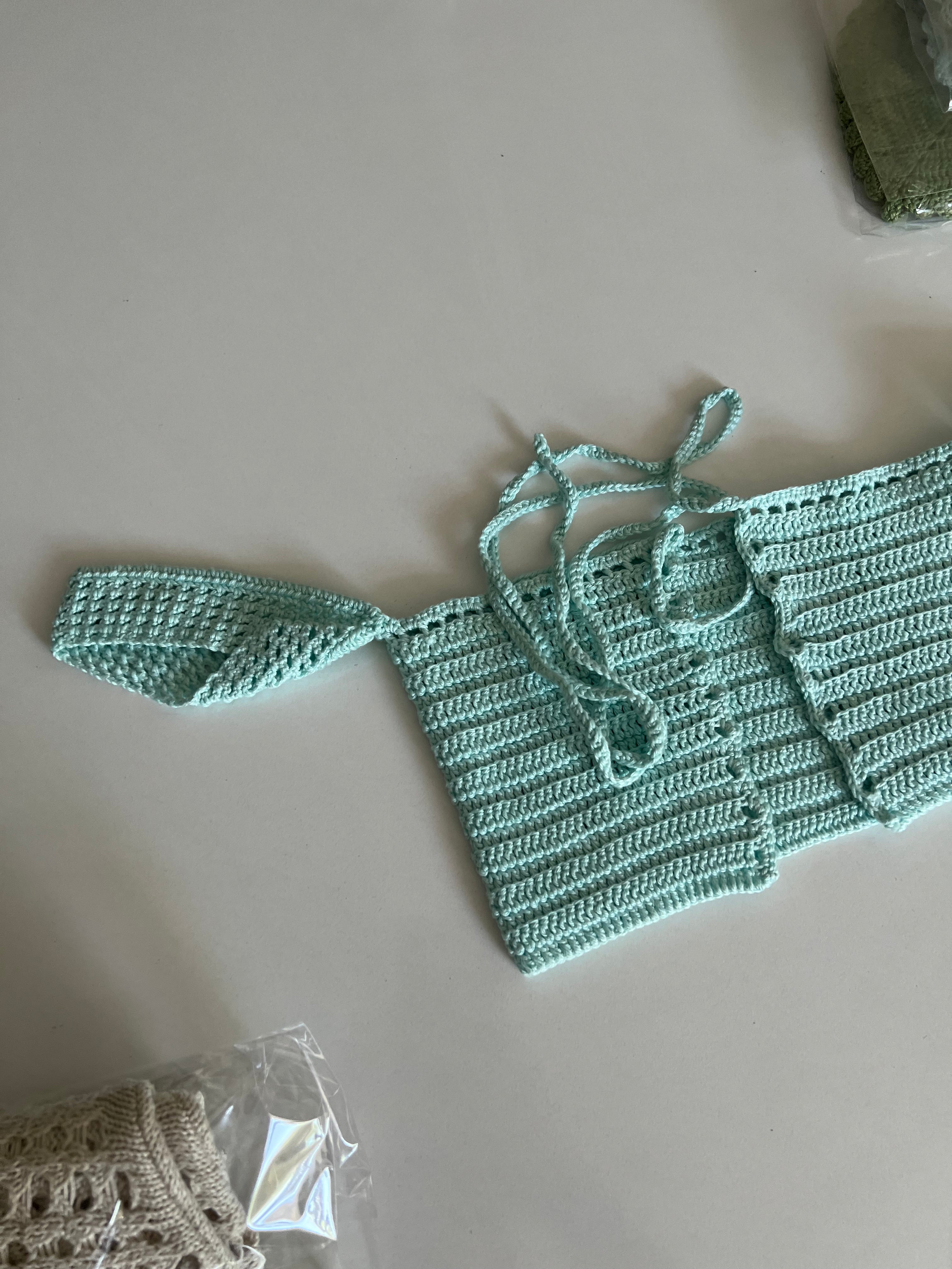 Büstiyer Crochet Top ( Kollu )