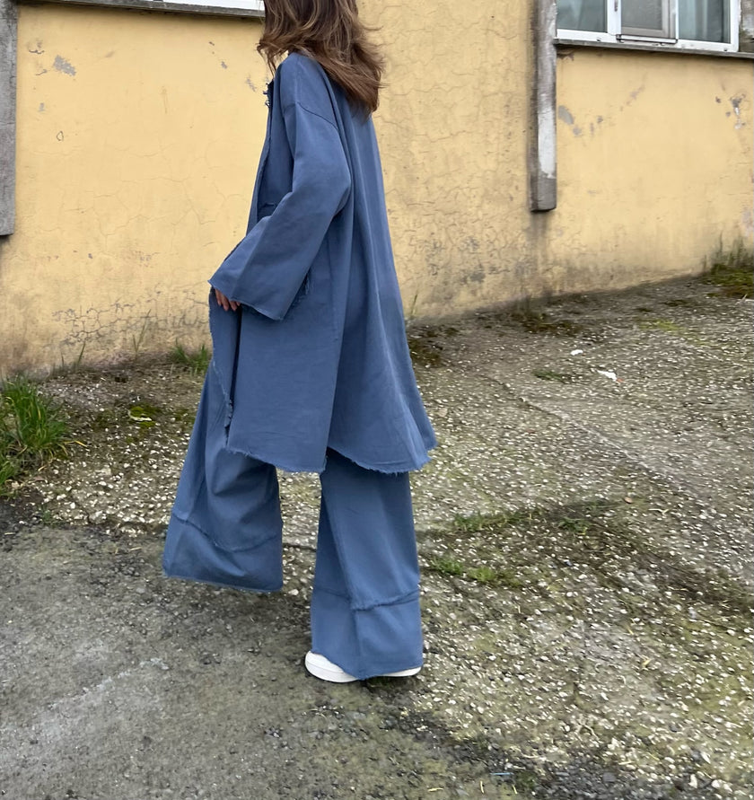 Saçaklı Kimono Pantolon Takım