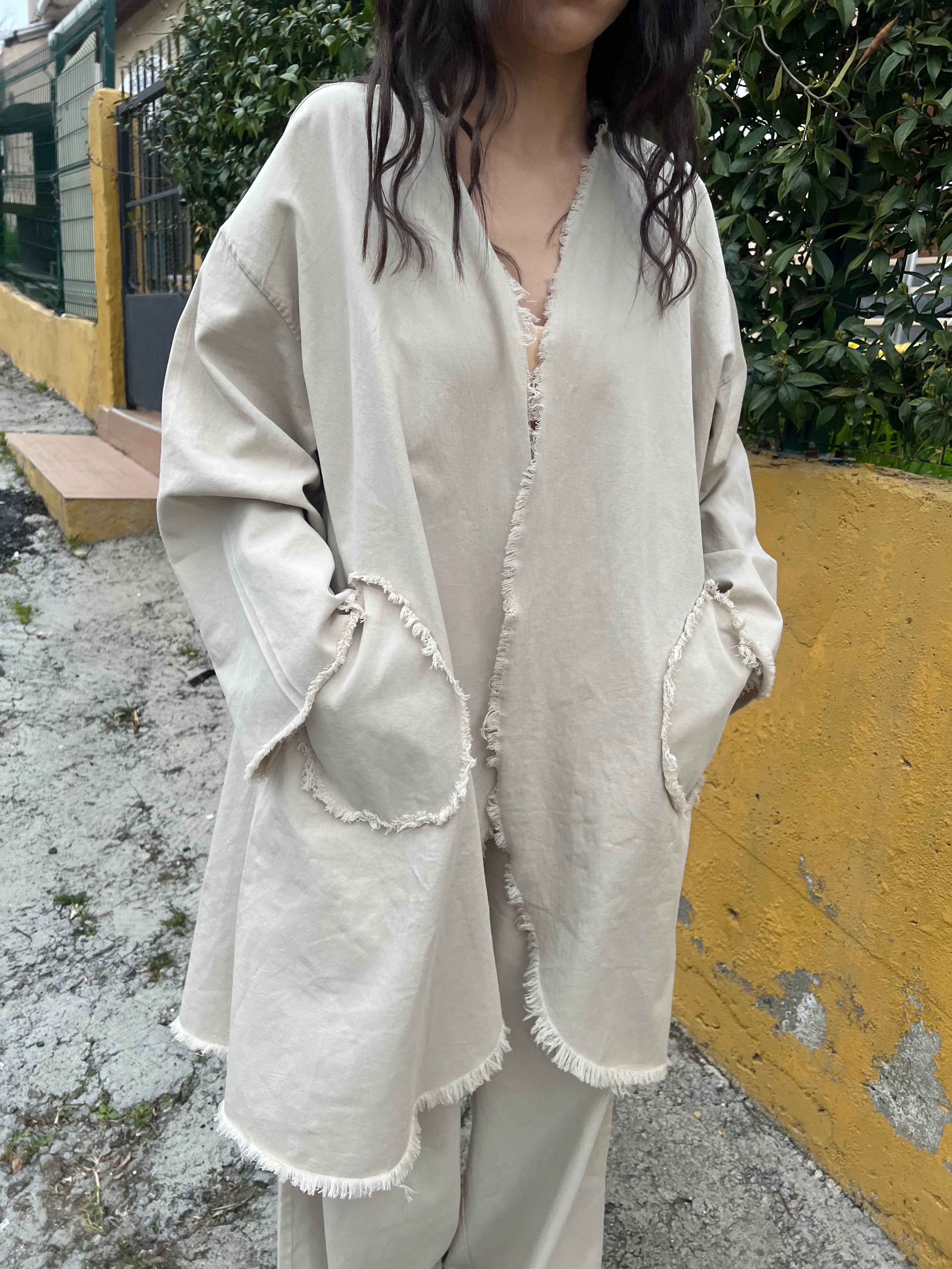 Saçaklı Kimono Pantolon Takım