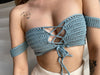 Büstiyer Crochet Top ( Kollu )