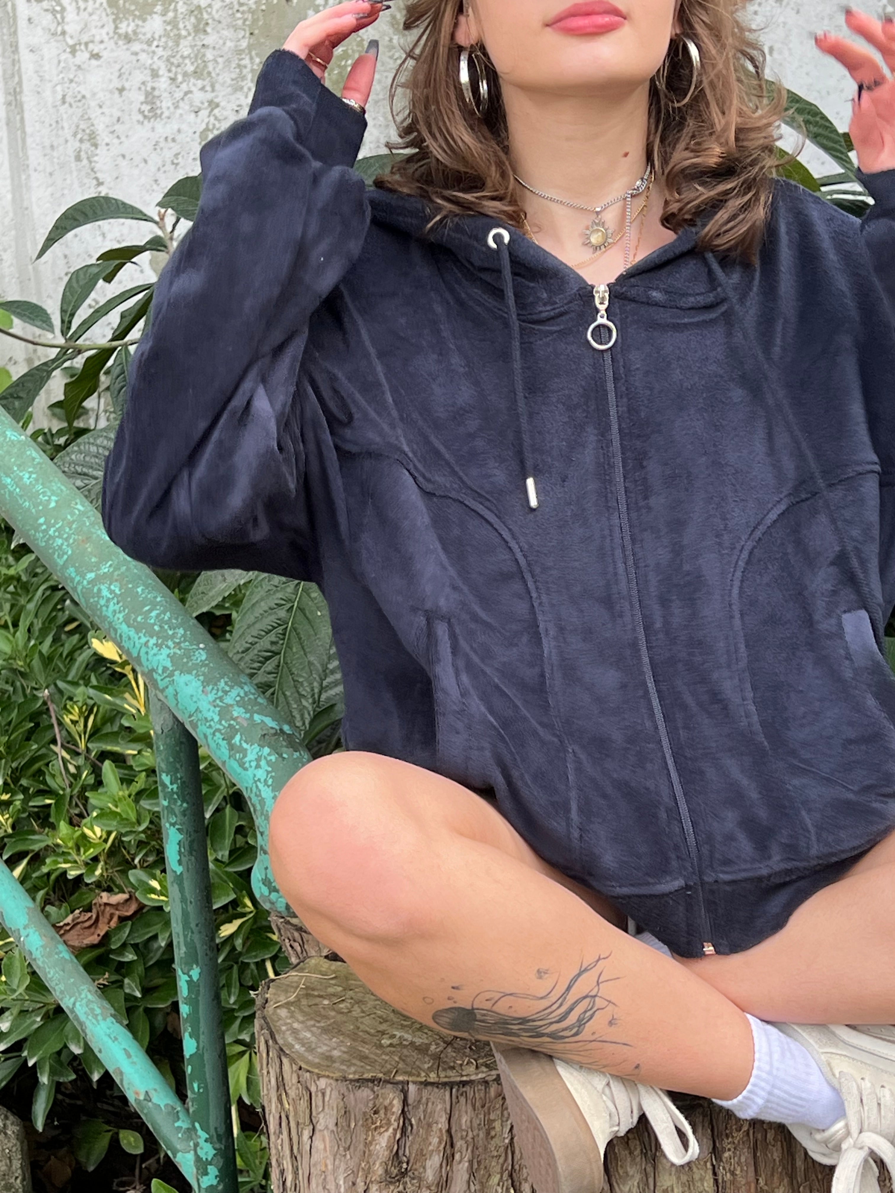 Kadife Laci Hoodie