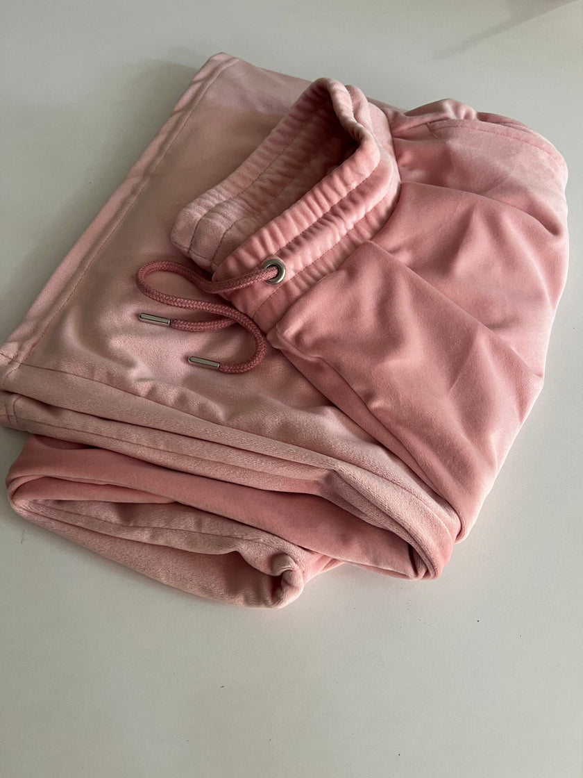 Kadife Pileli Eşoftolon (pembe)