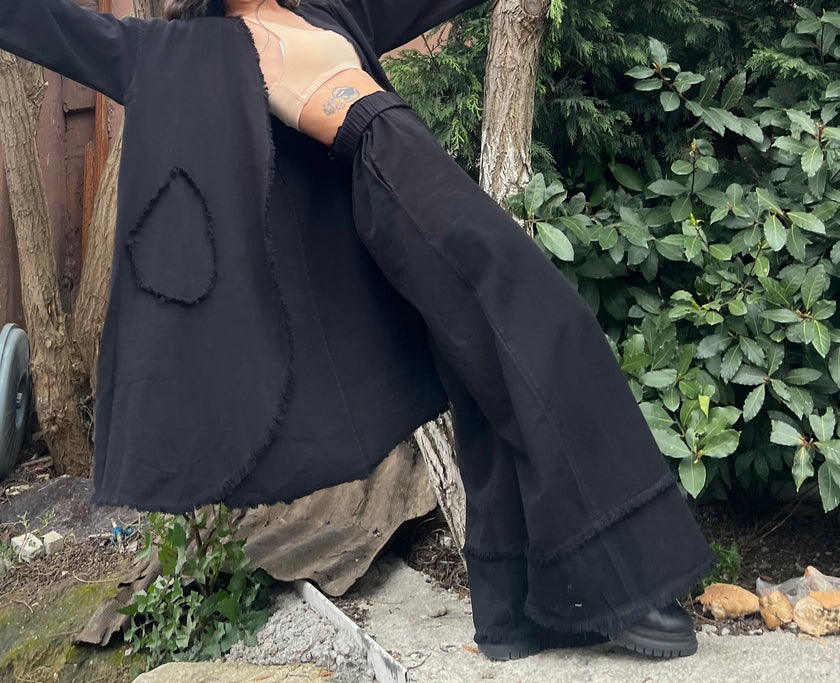 Saçaklı Kimono Pantolon Takım