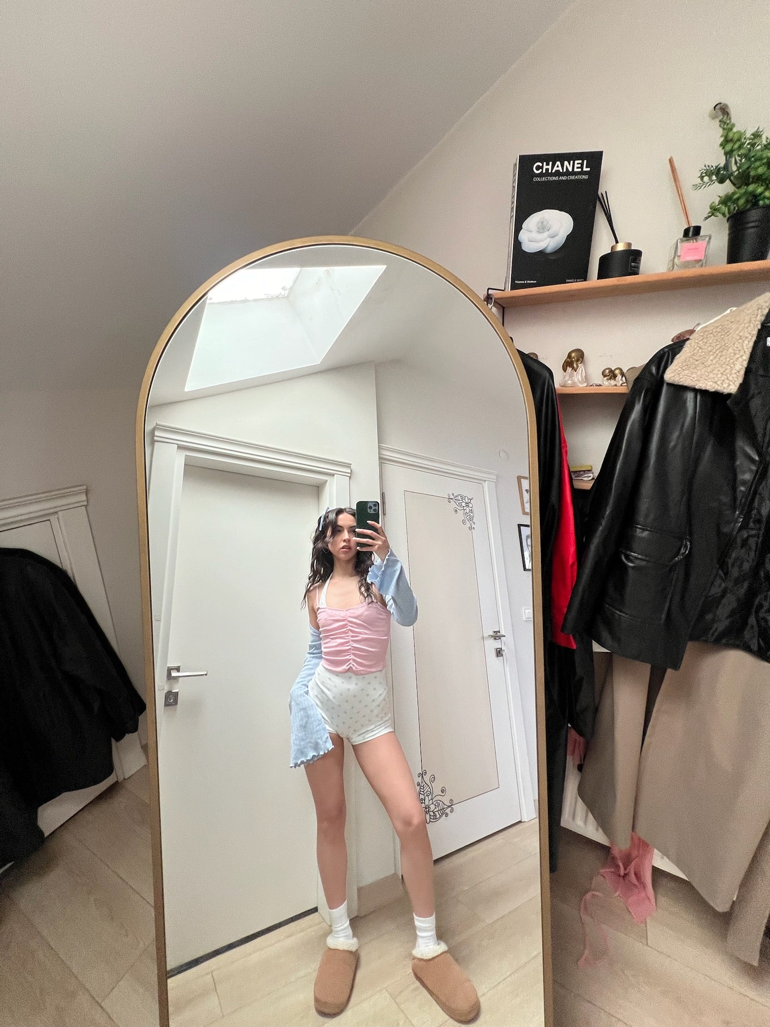 Baby blue uzun kollu Bolero