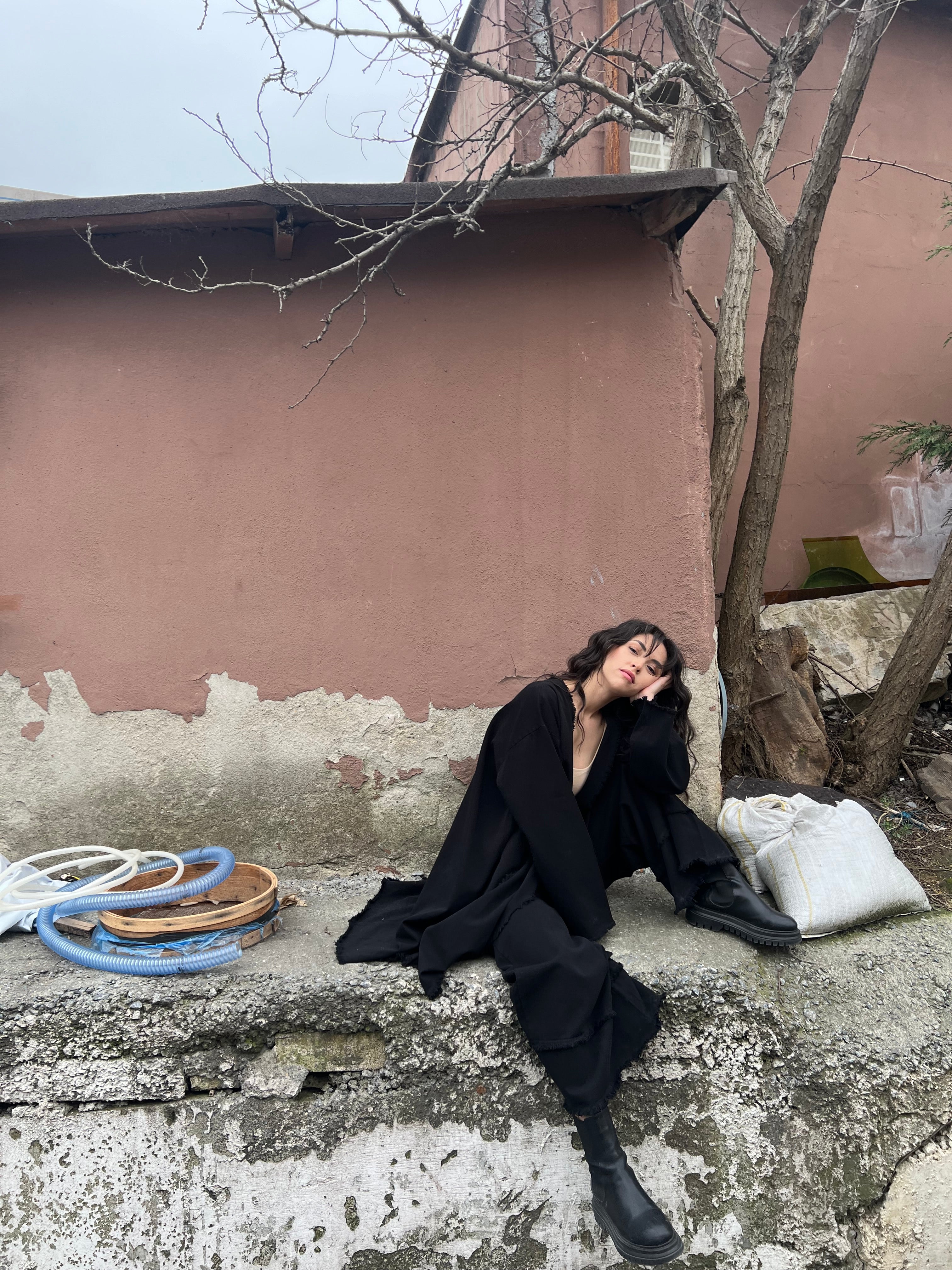 Saçaklı Kimono Pantolon Takım
