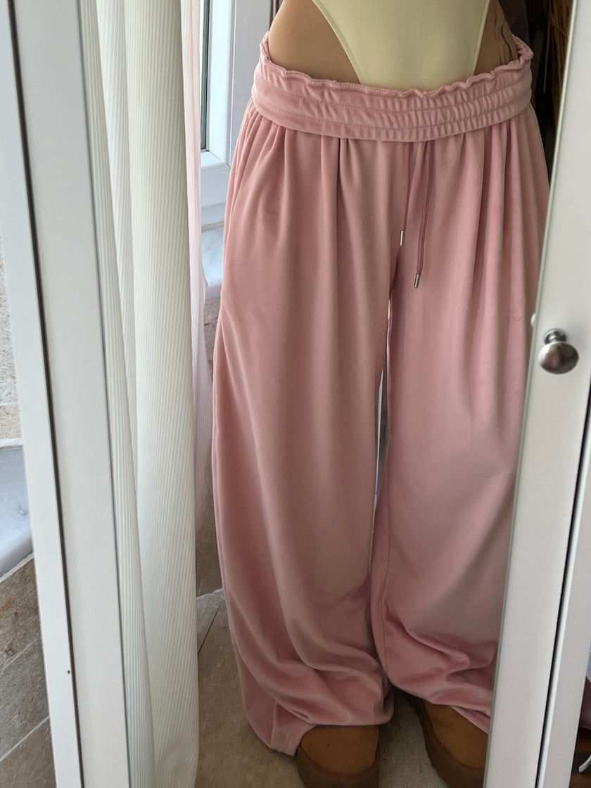 Kadife Pileli Eşoftolon (pembe)
