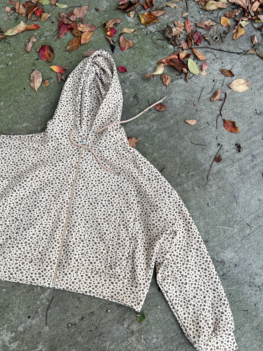 Leopar Kalın Hoodie