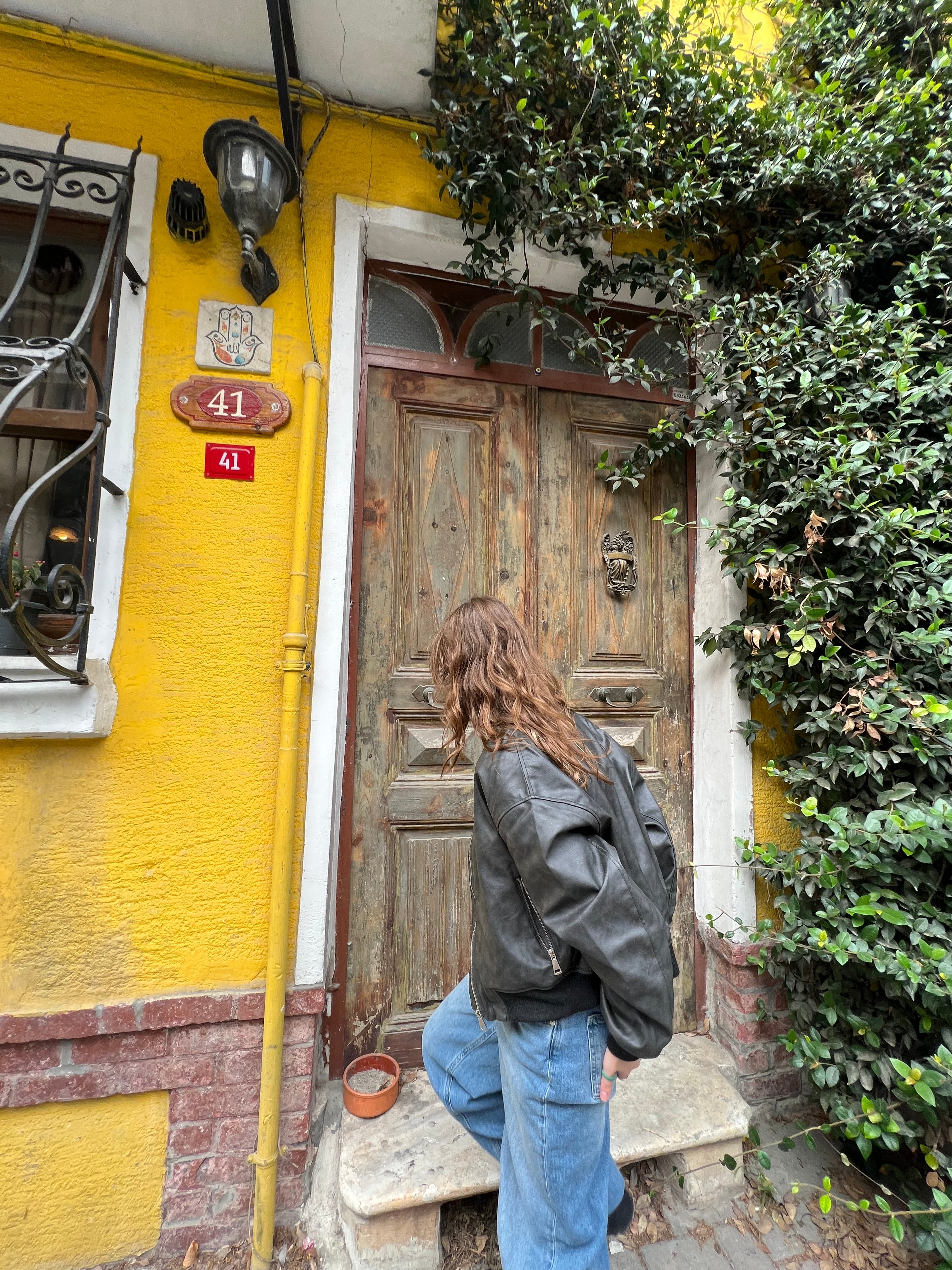 Vintage Deri Bomber Ceket ( gir)