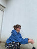 Sisli Mavi Hoodie