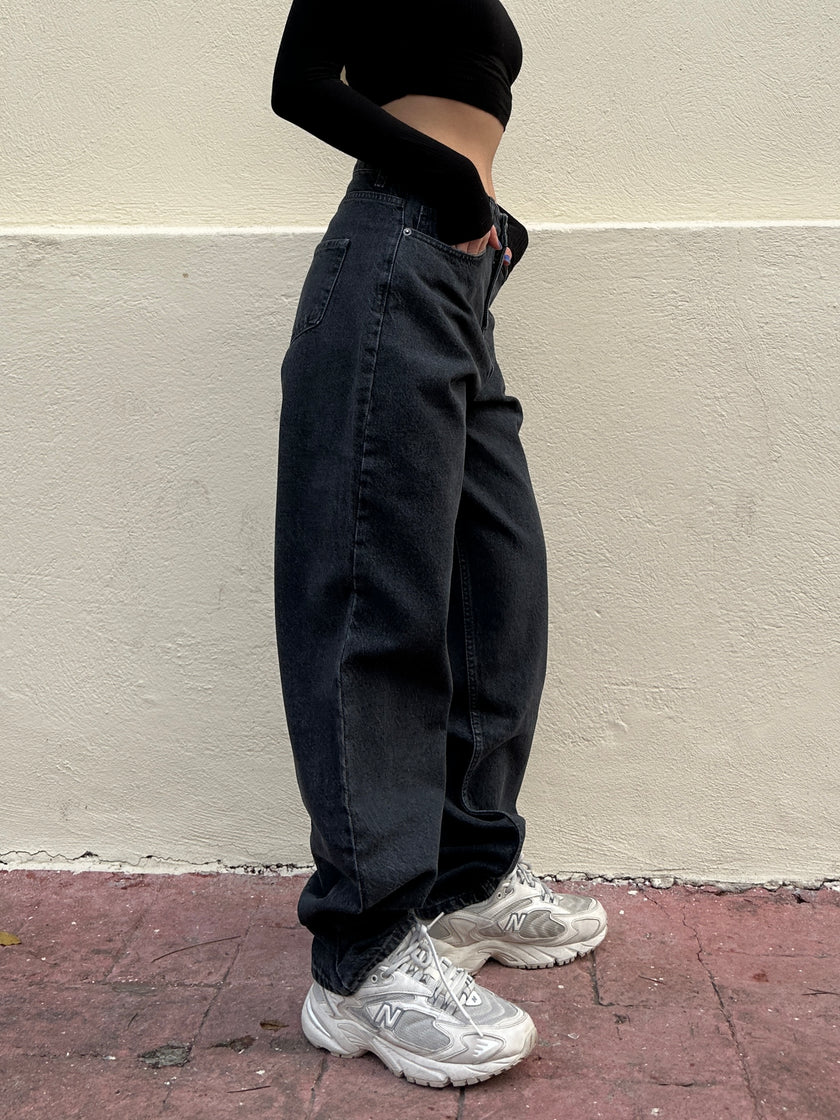 Antrasit Baggy Jean(milli kalıp)