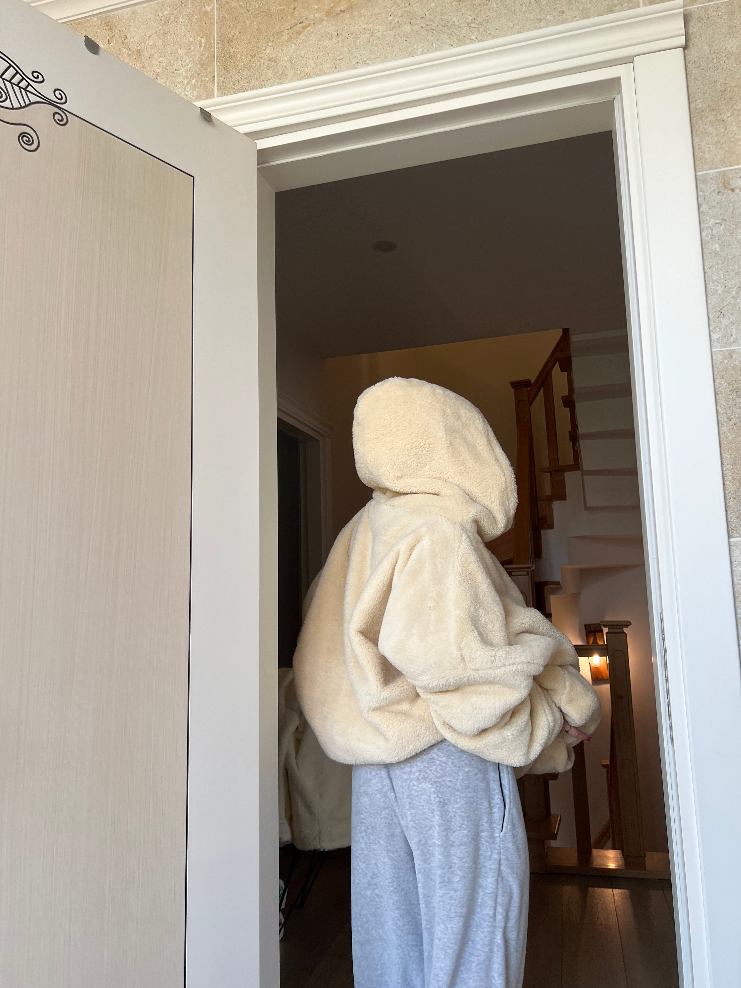 Çift taraflı Giyilebilir Battaniye(Bisküvi)