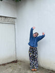Sisli Mavi Hoodie