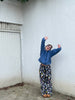 Sisli Mavi Hoodie
