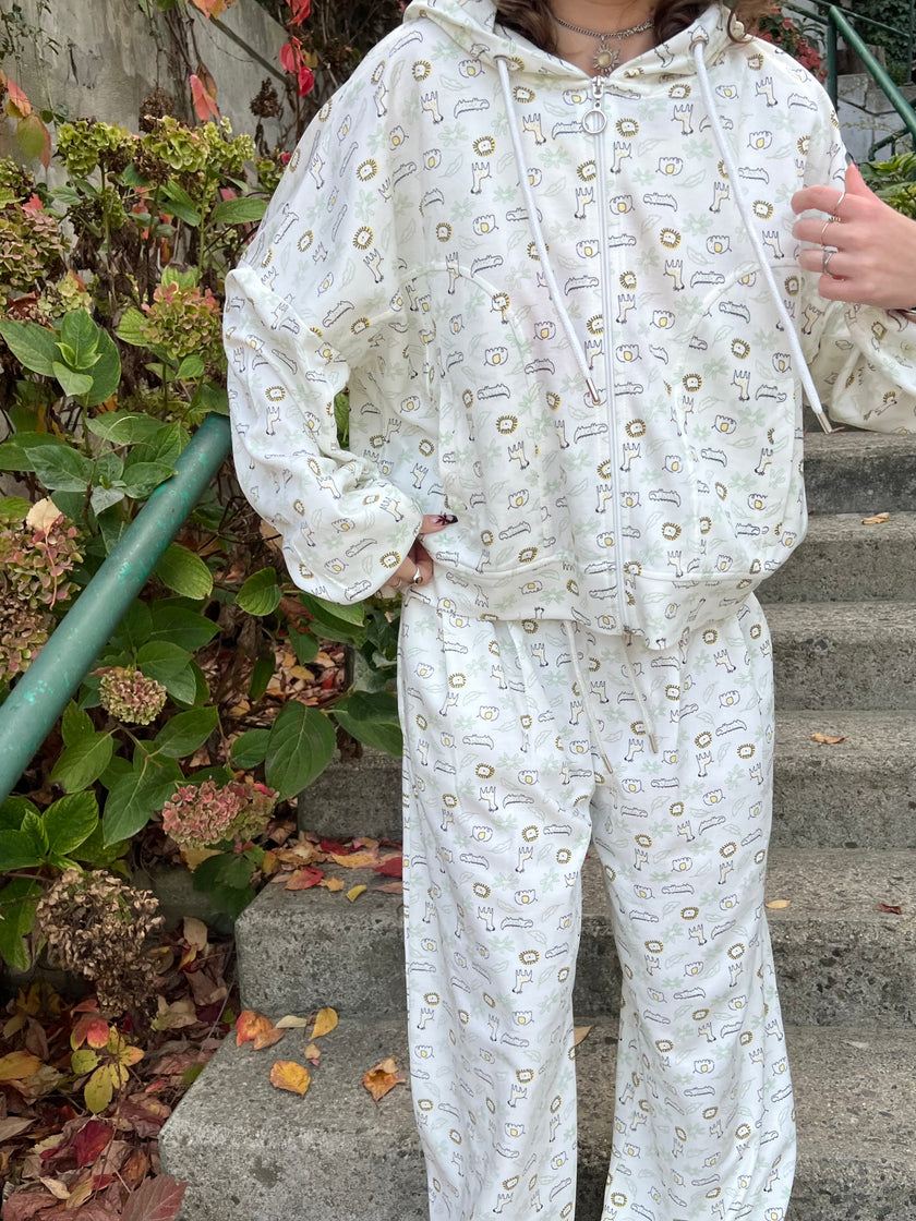 Desenli Eşofman Takımı