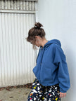 Sisli Mavi Hoodie