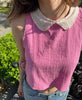 Bebe yaka pink top(♻️)