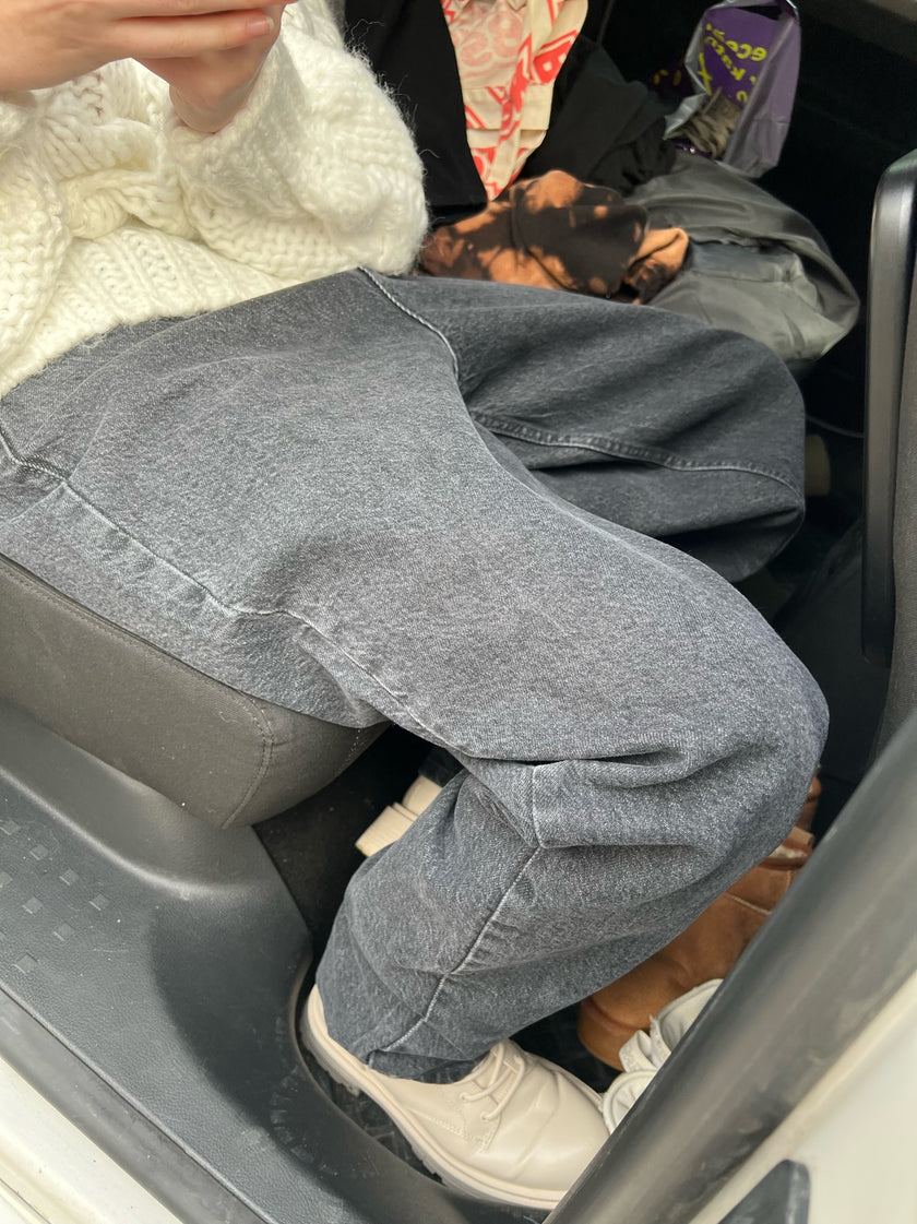 Antrasit Baggy Jean(milli kalıp)