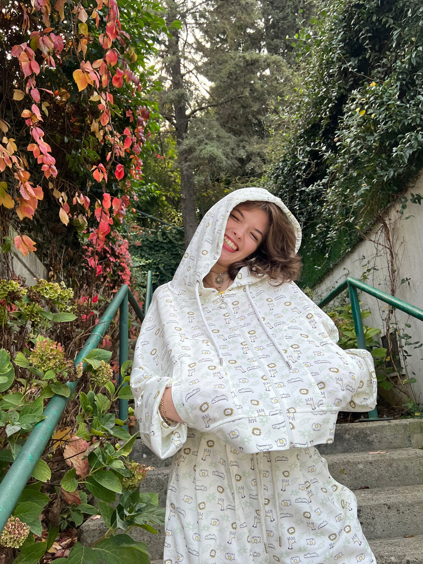 Desenli Eşofman Takımı