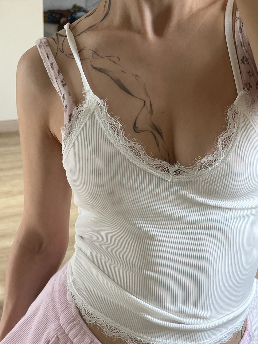 Güpürlü Atlet (ekru,siyah)