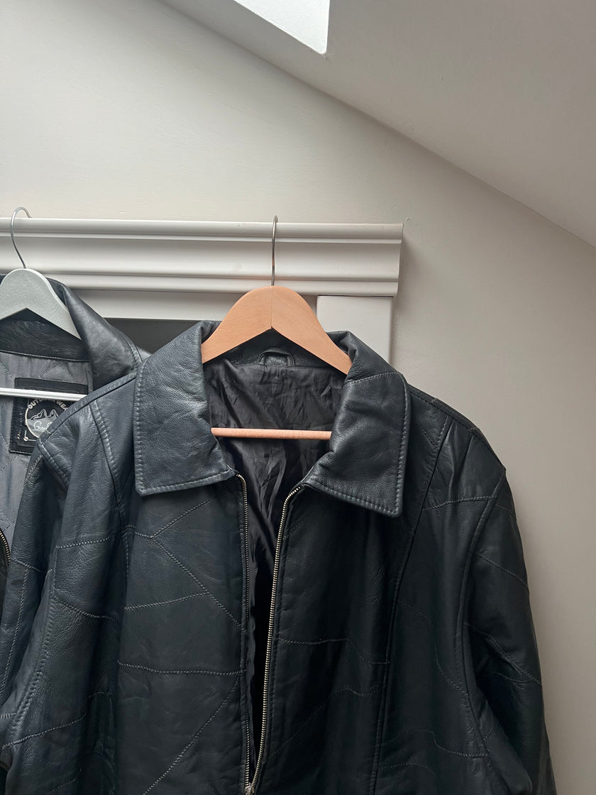 Füme Oversize Vintage Deri Mont