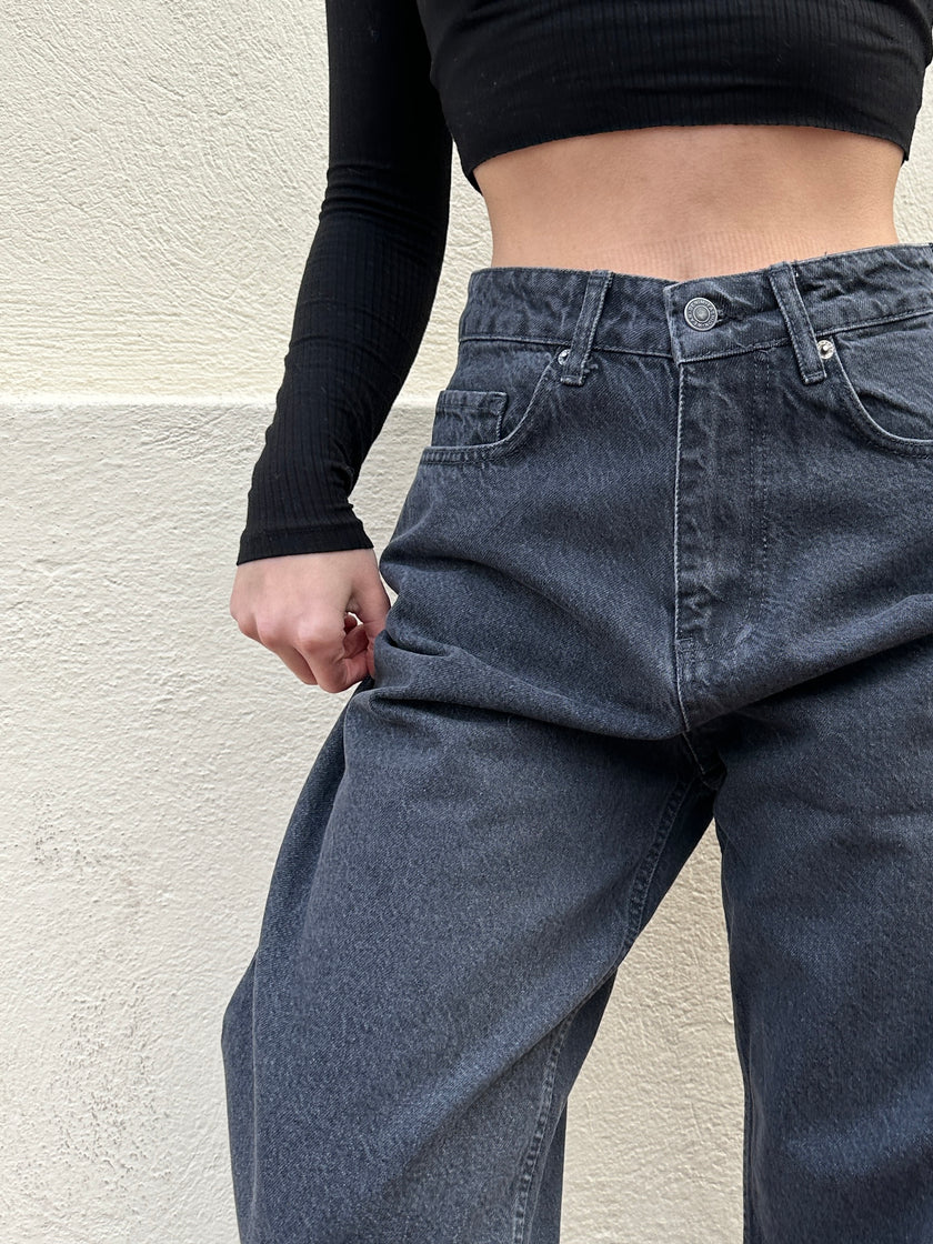 Antrasit Baggy Jean(milli kalıp)