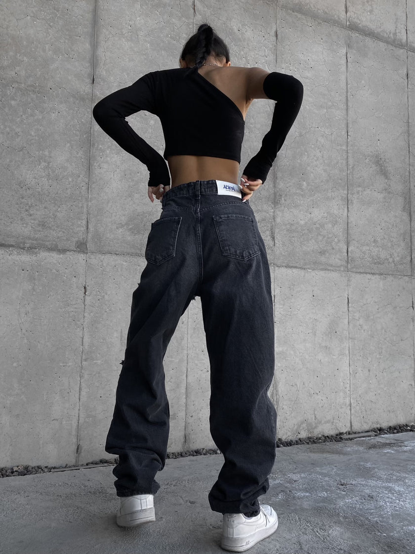 Lazerli Füme Baggy (milli kalıp)