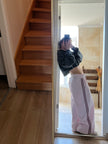 Eşoftolon Şeritli Pink