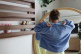 Çift Taraflı Şirinler Hoodie(mavi)