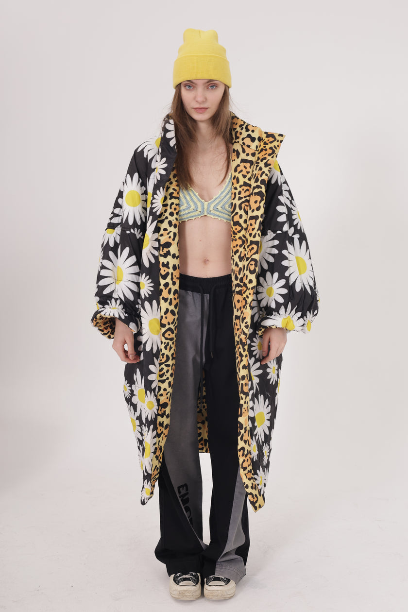 Yorgan Çift Taraflı Mont (madeliefje)