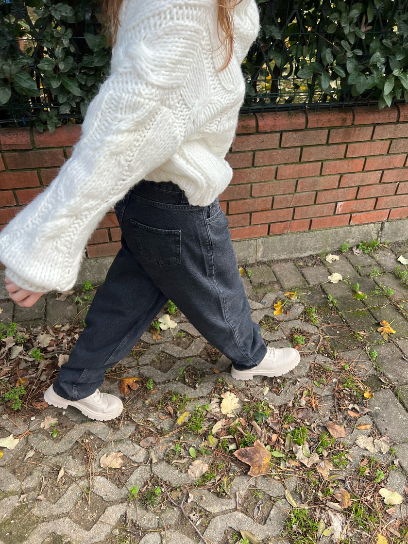 Antrasit Baggy Jean(milli kalıp)