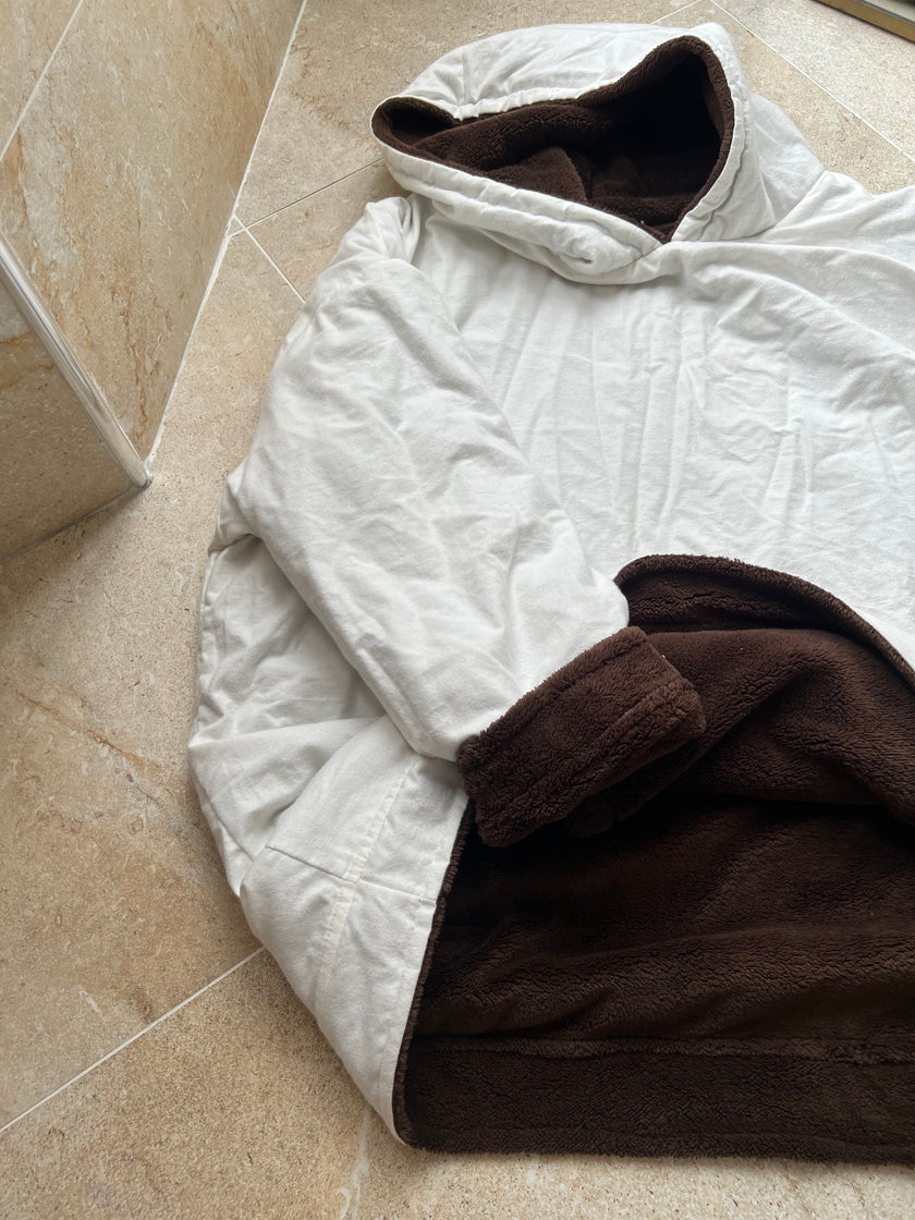 Çift Taraflı Giyilebilir Battaniye(Kahve)