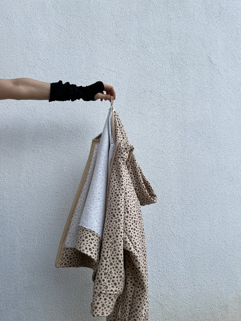 Leopar Kalın Hoodie