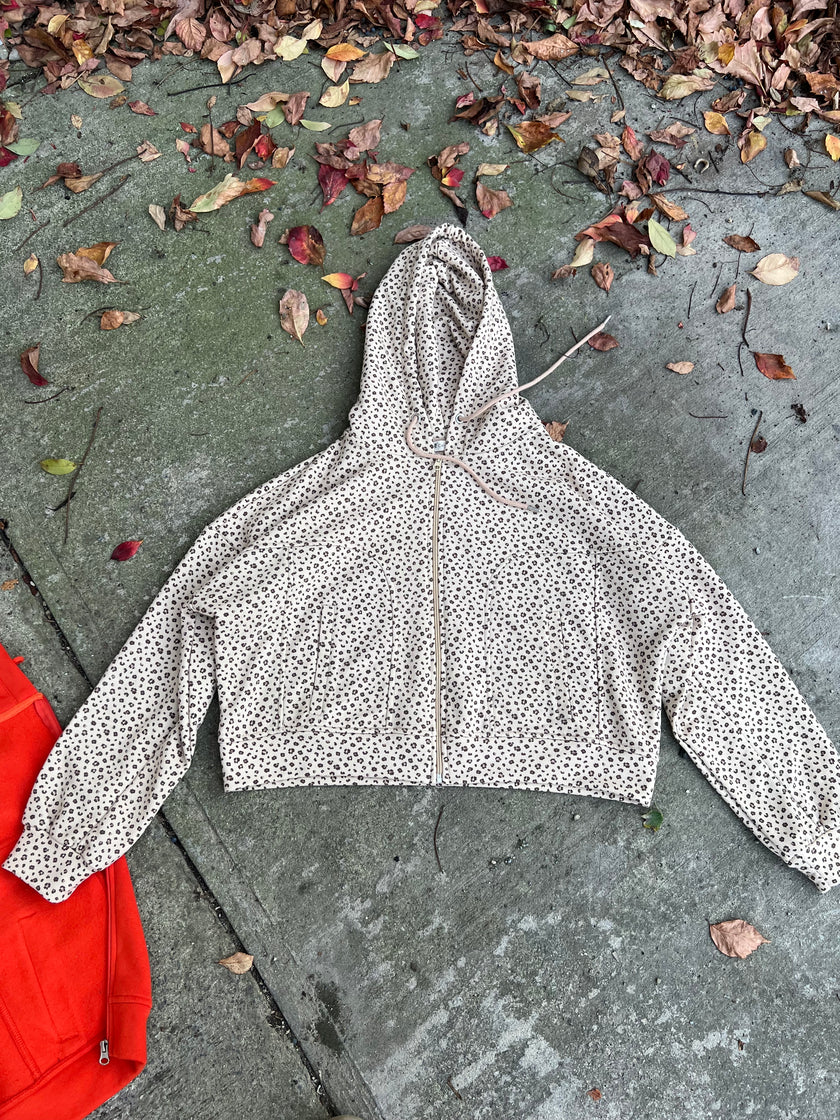 Leopar Kalın Hoodie