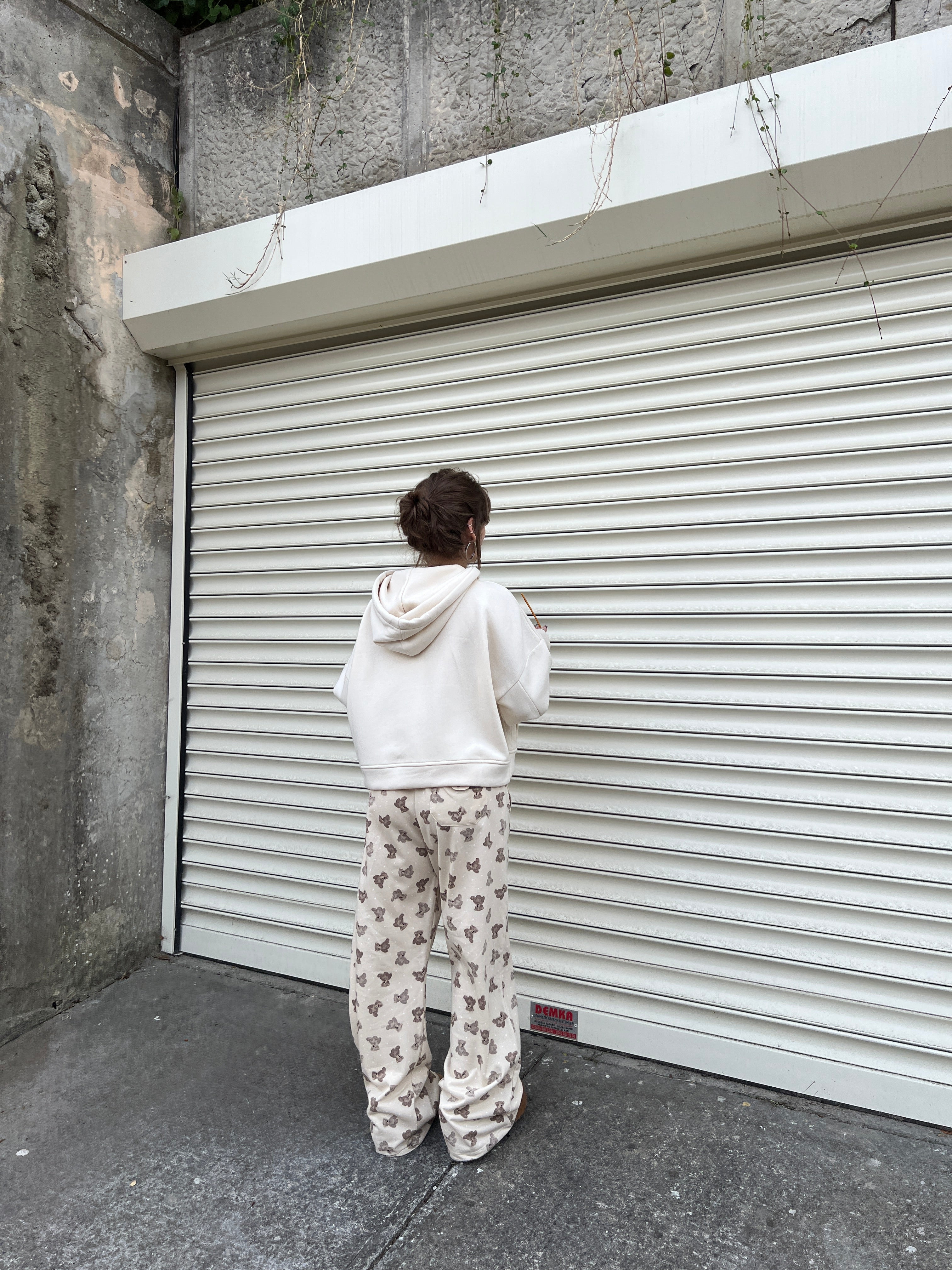 Krem Şardonlu Hoodie