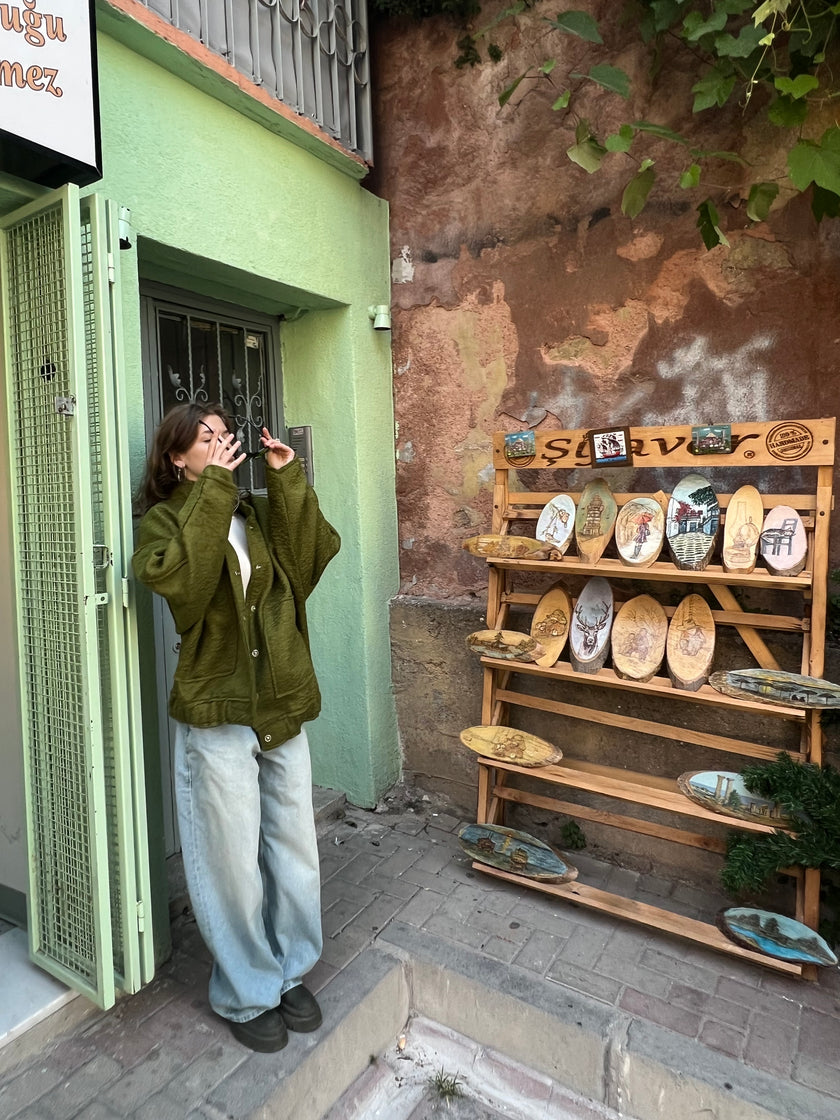 Denim washed baggy Jean