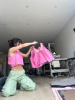 Bebe yaka pink top(♻️)