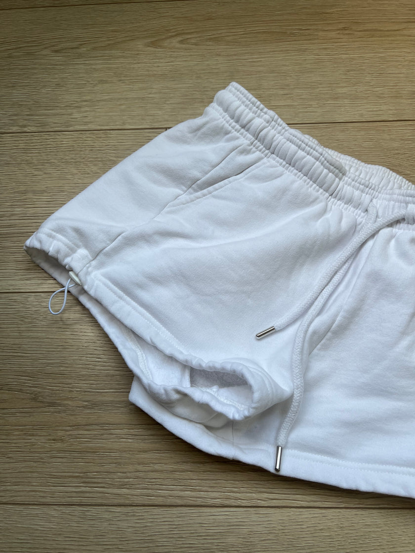 Çiğ beyaz mini Şort