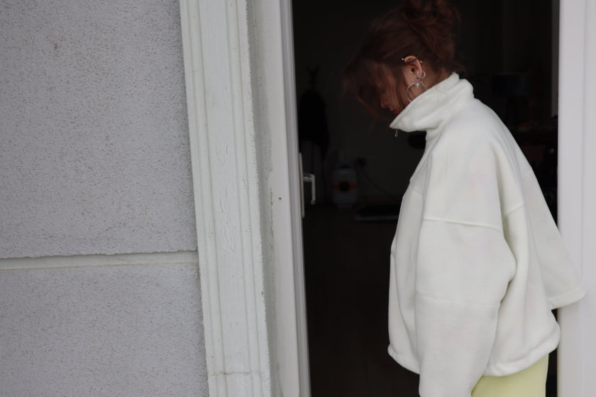 Çift taraflı Poohoodie(butter yellow)