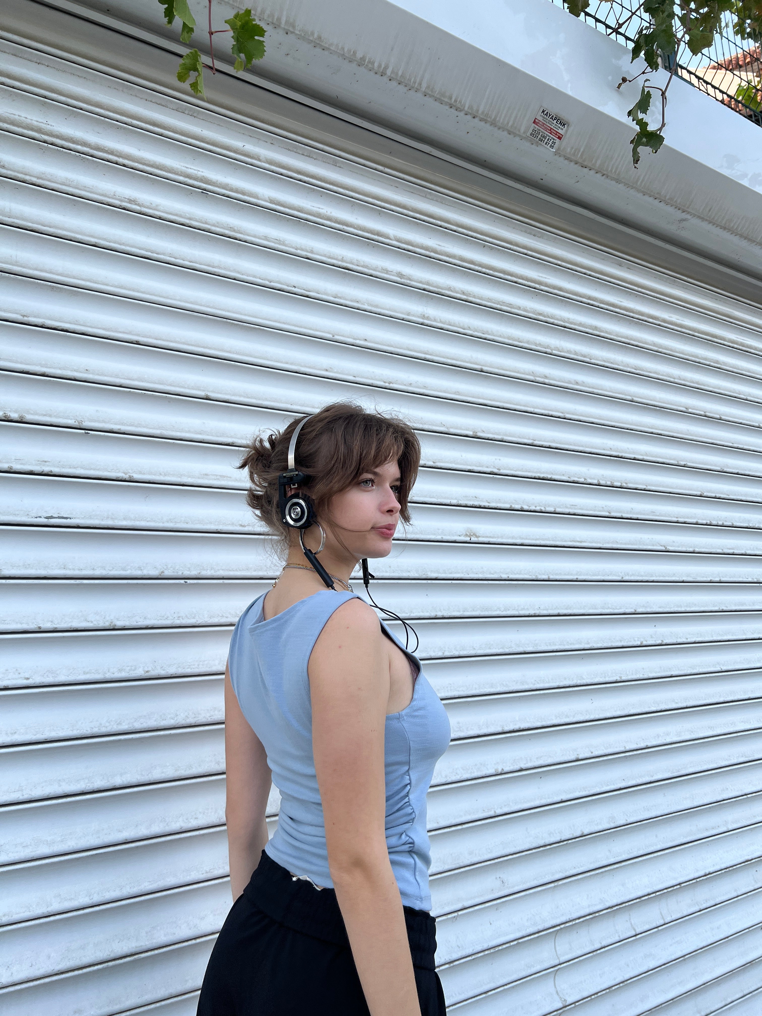 Pamuklu büzgülü Bluz(macun)