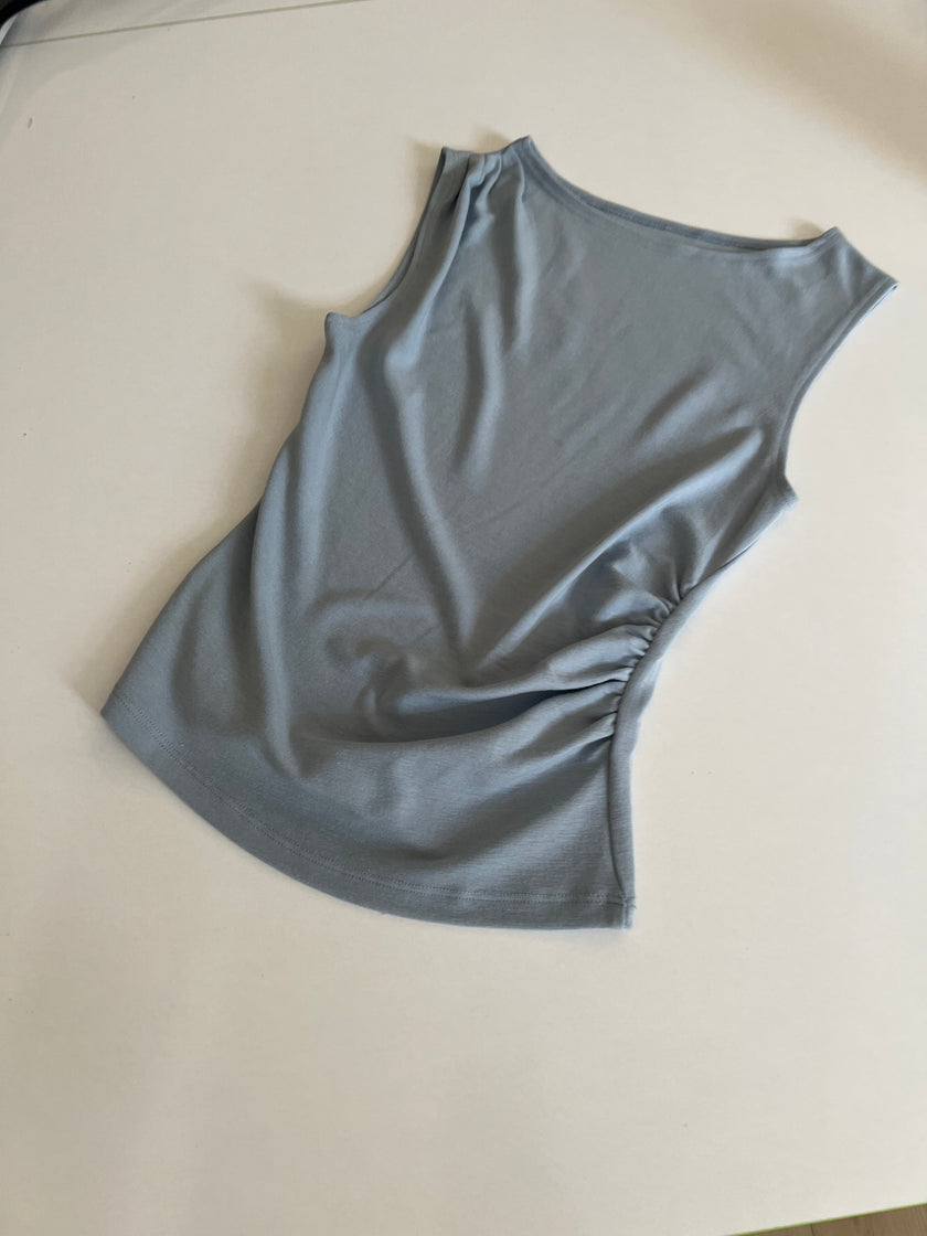 Pamuklu büzgülü Bluz(macun)