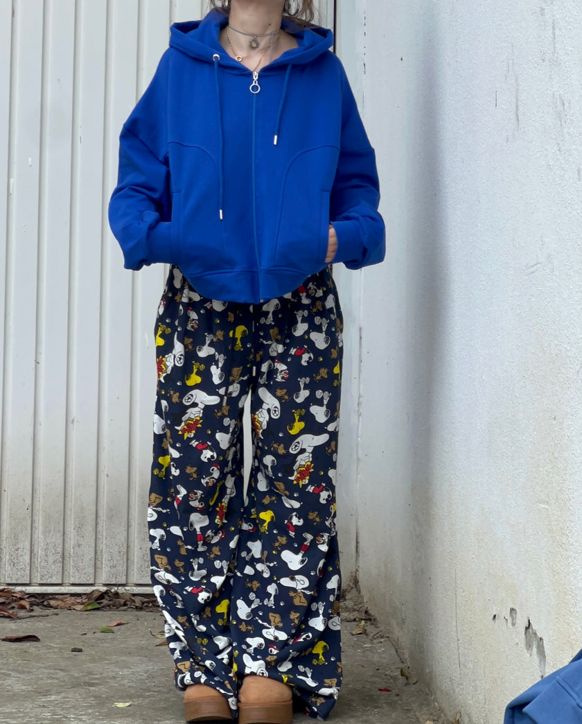 Sax şardonlu Hoodie