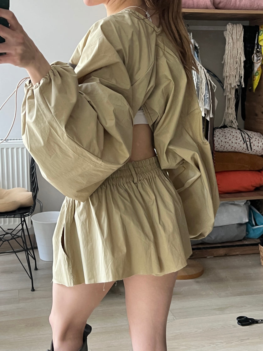 Paraşüt Etek-Bolero Takım(♻️)
