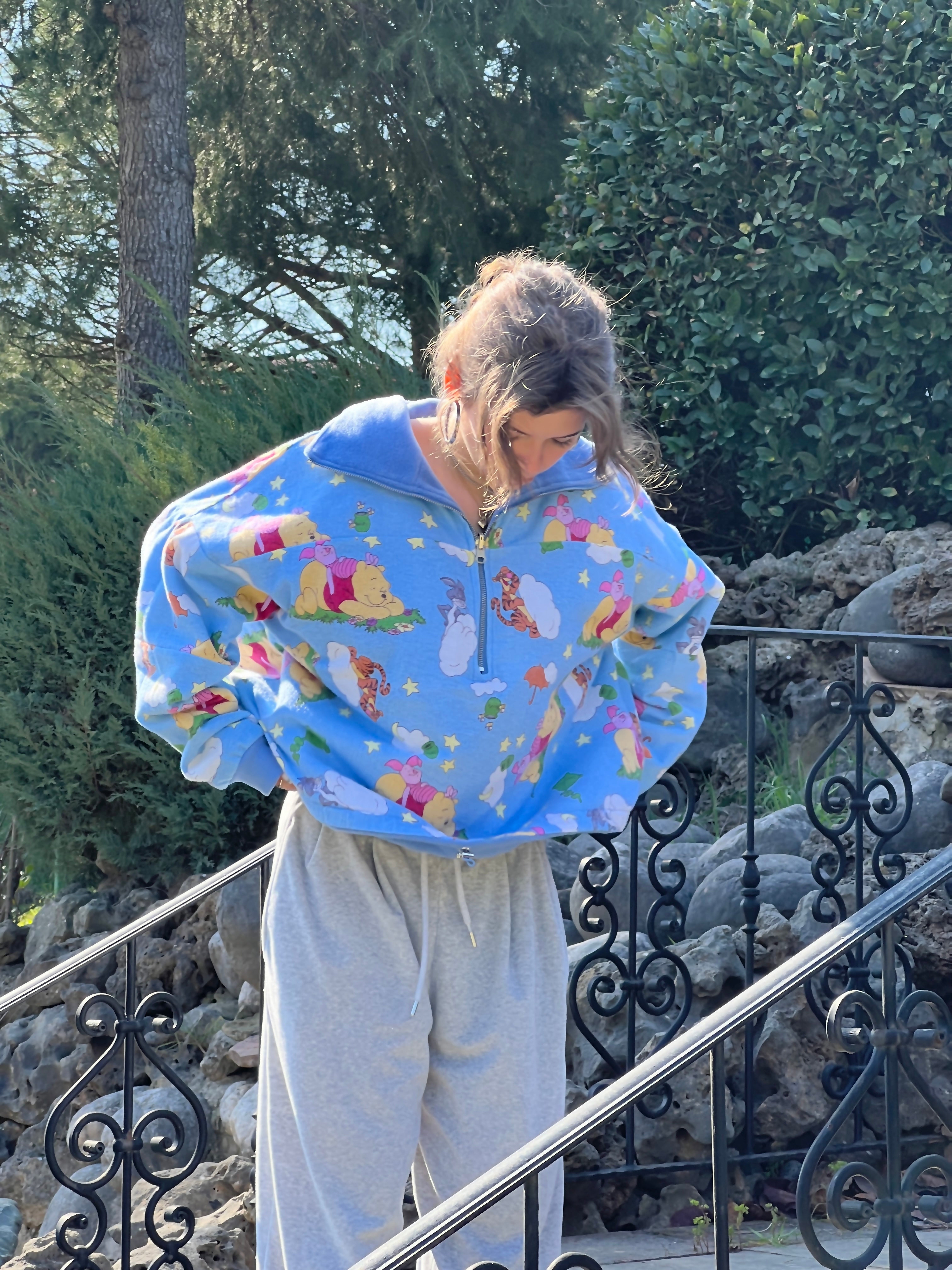 Çift Taraflı Poohoodie(mavi)