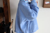 Çift Taraflı Şirinler Hoodie(mavi)