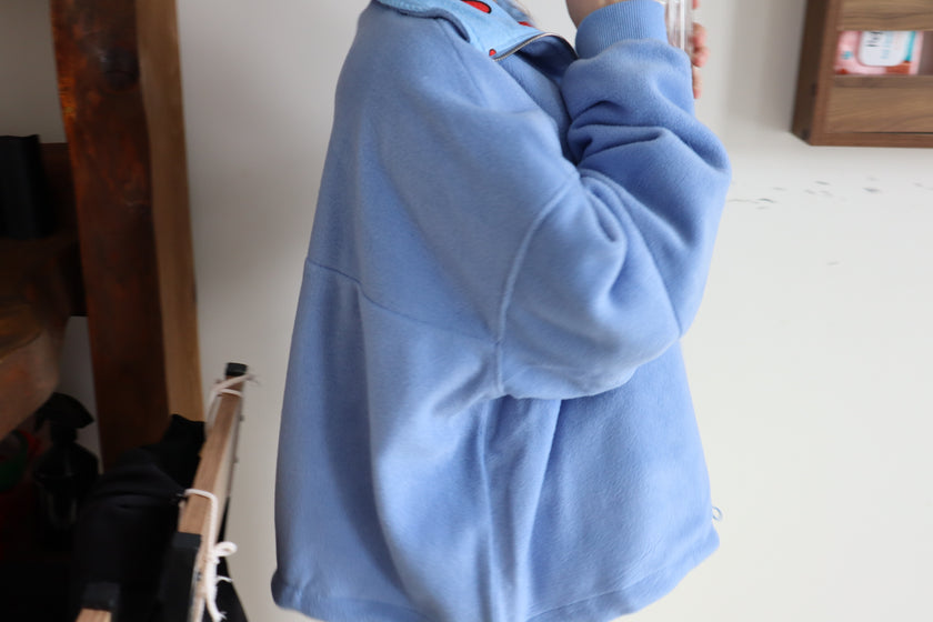 Çift Taraflı Şirinler Hoodie(mavi)