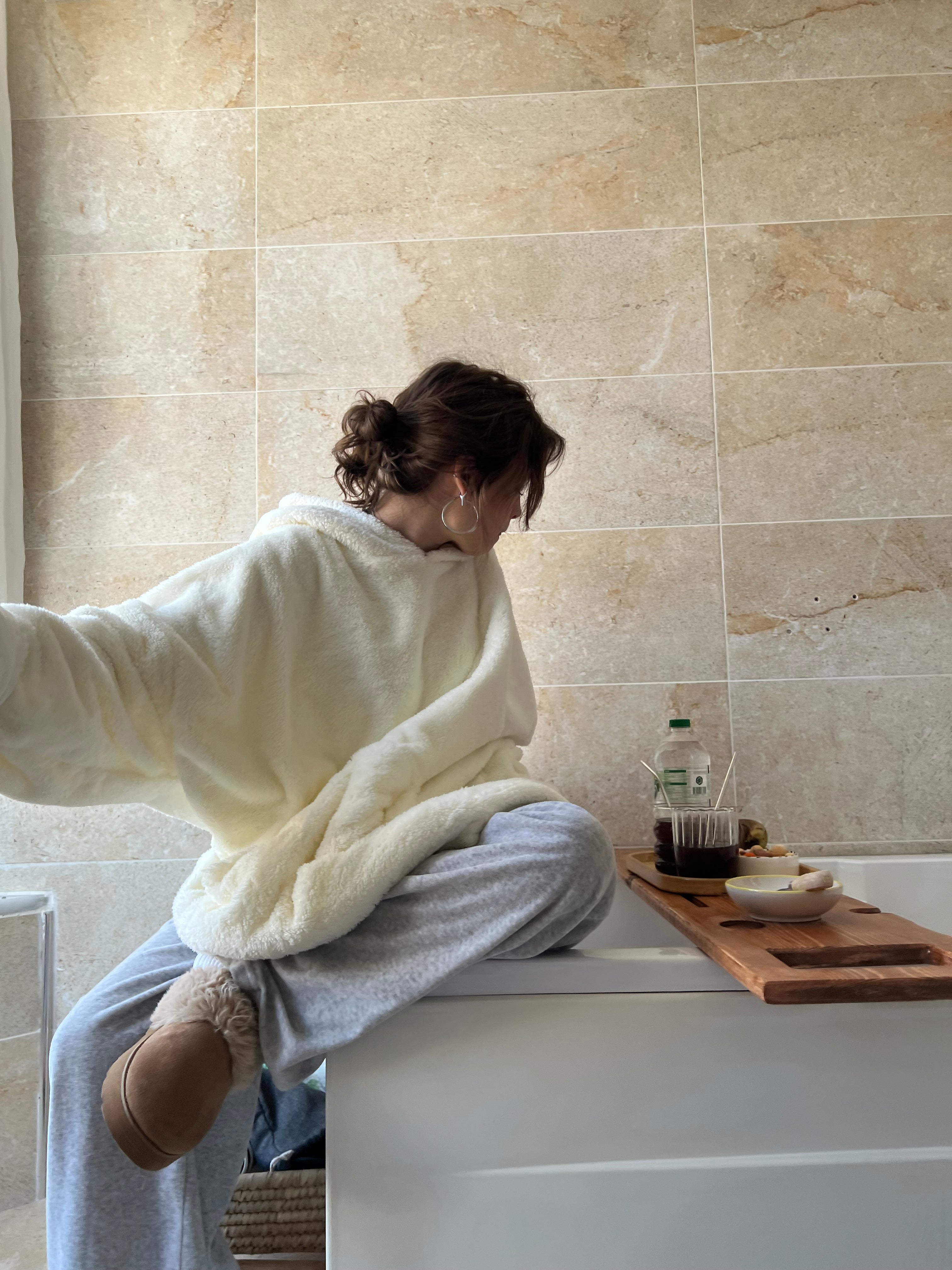 Çift taraflı Giyilebilir Battaniye