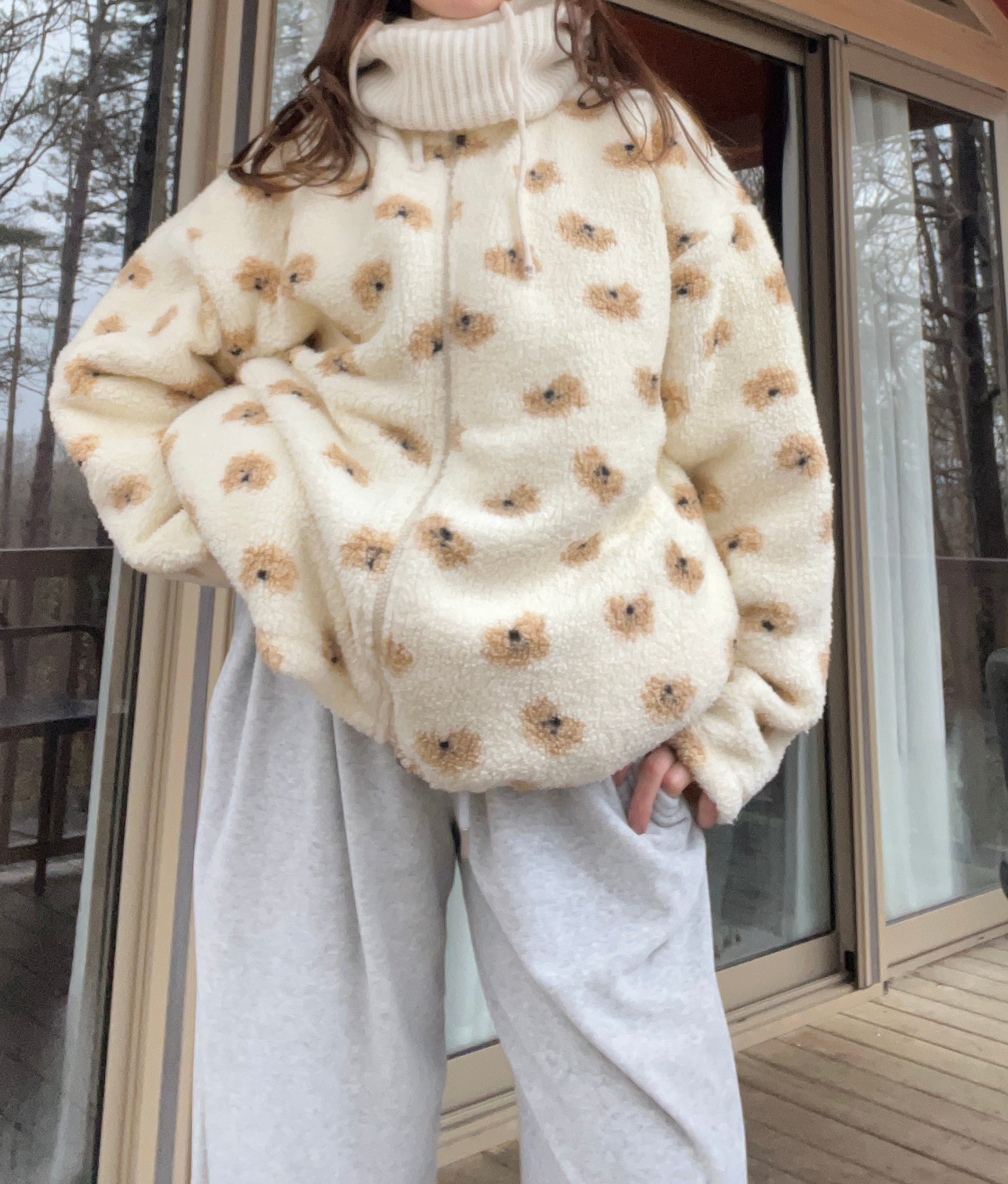 Köpüş Desen Montumsu Ceket