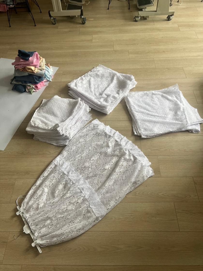 Dantel stoperli etek(♻️)