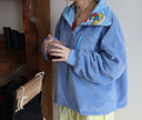 Çift Taraflı Şirinler Hoodie(mavi)